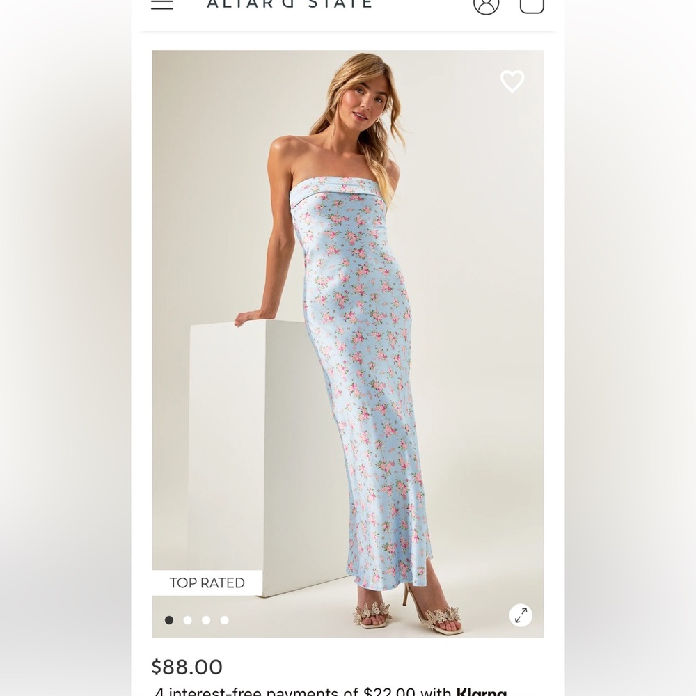 Paityn Strapless Floral Maxi Dress - Altar’d State